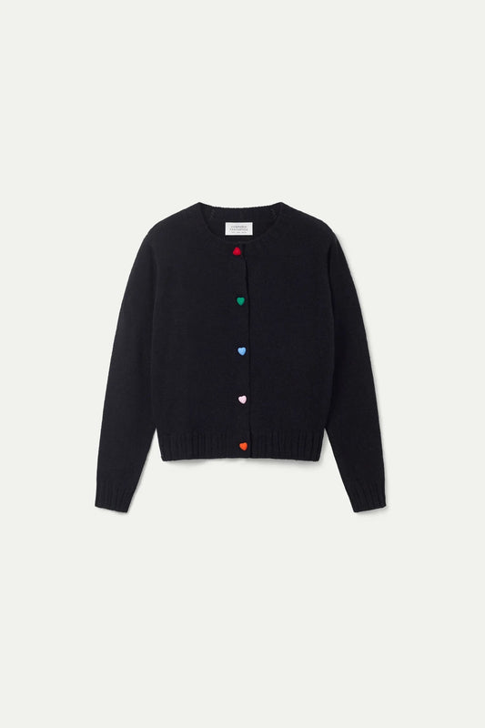 CF Cardigan heart buttons
