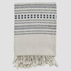 MS THROW RECYCLED COTTON BLUE/WHITE