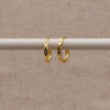 LN Earrings Marquise Huggie Hoops