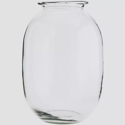 MS GLASS VASE CLEAR 20 X 34 CM