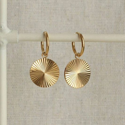 LN Earrings Circle Sunrise Hoop