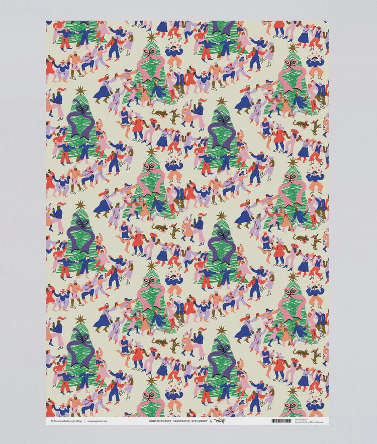 Wrapping paper Christmas festival