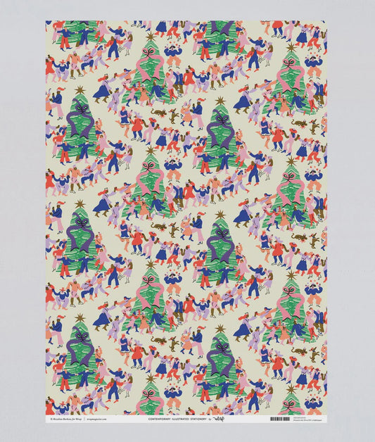 Wrapping paper Christmas festival